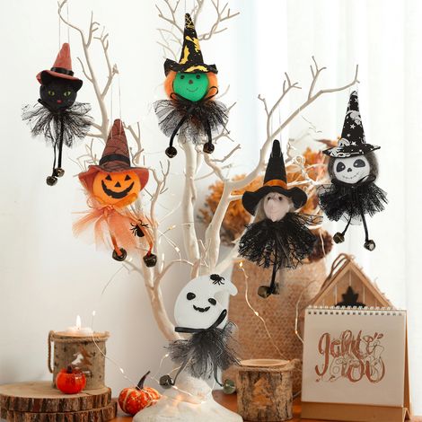 6Pcs Cute Halloween Hanging Decoration Set (1/5)