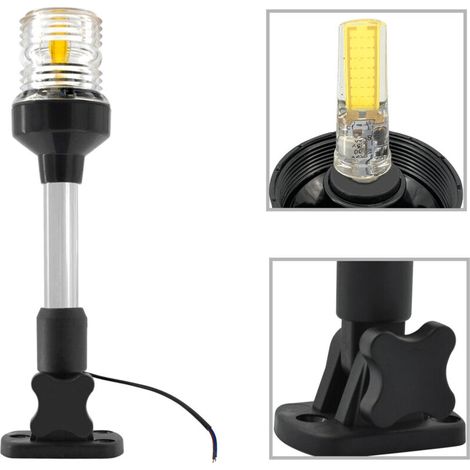 Nautisches und Yachtzubehör: Faltbare Stimmungsleuchte (23 cm/30 cm), 360° weiße LED, faltbare Ankerleuchte (30 cm). (1/3)
