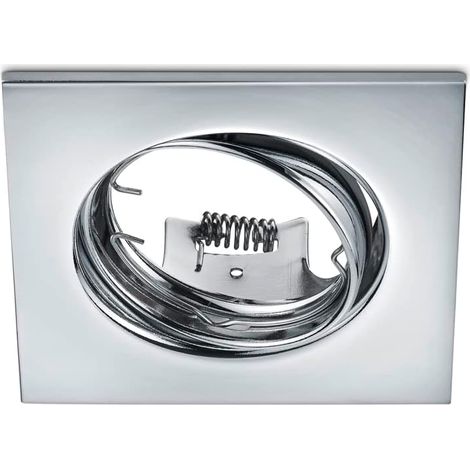 Faretto da Incasso Quadrato Jura 1xGU10 Cromo 8x8 cm Trio Lighting (1/4)