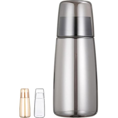 1 Ensemble carafe et verre, verre transparent, 750 ml et 201 ml, pour chambre à coucher et table de nuit (1/5)
