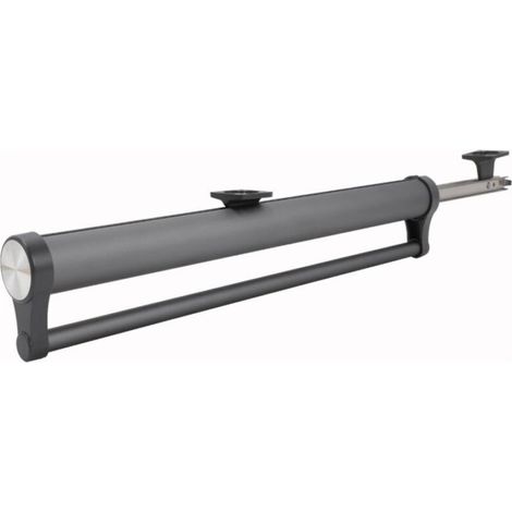 (gris, 29.2 cm)Tringle à vêtements extensible pour penderie, en alliage d'aluminium robuste, réglable, gain de place