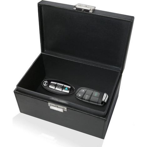 Extra-large Faraday cage for car keys, RFID anti-theft cage for car security, key storage box (1/5)