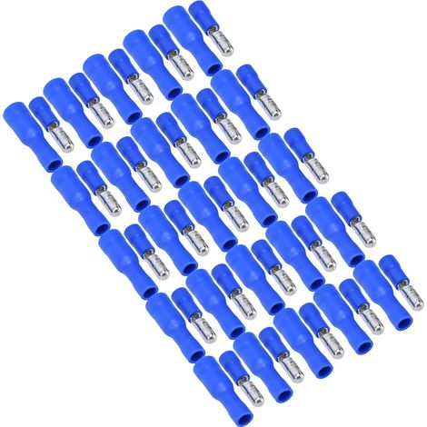 Connecteur électrique à sertir rapide 25 paires cosse mâle femelle isolée pour fil 16-14AWG, borne de jonction étanche (1/5)