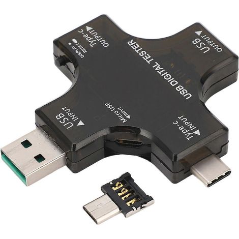 Typ-C-USB-Spannungs- und Stromprüfer mit Farbdisplay (LCD), 2-in-1-Schnittstelle, Bluetooth-Kommunikation und Leistungsmessung