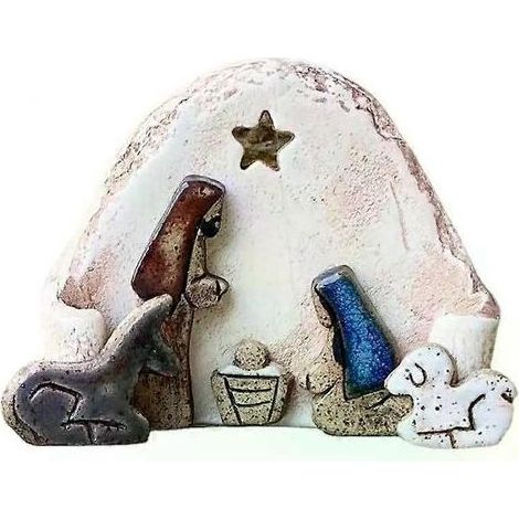 Crèche de Noël avec figurines miniatures de l'Enfant Jésus. décoration pour l'église. cadeau catholique. décoration de table pour Pâques (1/4)