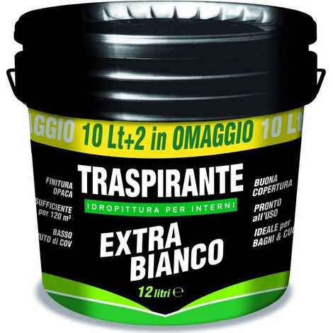Iris Color Idropittura Traspirante - Bianco - 12 l