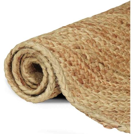 Tapis de surface Carré Marron 120 x 120 cm Jute
