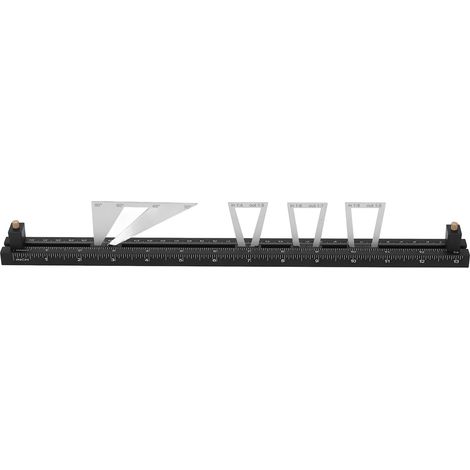 Kit de traçage à queue d'aronde en alliage d'aluminium 1:4 1:5 1:6 1:7 1:8 1:9 gabarit réglable pour projets de menuiserie (1/5)