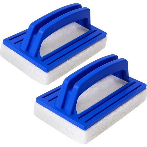 2 Stück Wasserleitungs-Schwammbürste, magischer Schwimmbadschwamm, Schwimmbadschwamm, Schwimmbadbürste, Schwimmbad-Reinigungsbürsten, zum Reinigen von Schmutz und Moos
