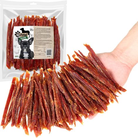 Delikatesse, Snack für Hunde Getrocknete Entenstreifen (92%) Mr. Pretzel 500g