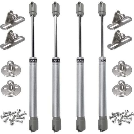 4 STÜCKE Gasdruckfedern 120N Hydraulische Möbel-Gasfeder Original-Gasdruckdämpfer Küchenschranktür Pneumatischer Arm für Schranktürlift (1/4)