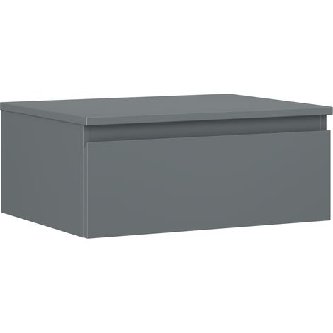 Mexen Orio Badezimmerschrank 60 cm mit Waschtischplatte, 1 Schublade, mattes Graphit - 91A10-06023-1-BFC66 (1/5)