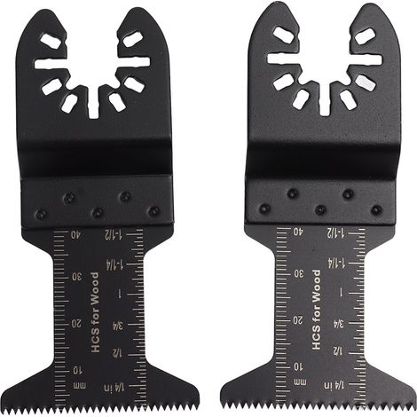 Lame de scie oscillante 35 pièces, acier à haute teneur en carbone, résistante à l'usure, coupe précise pour plastique, accessoires multifonctions. (1/5)