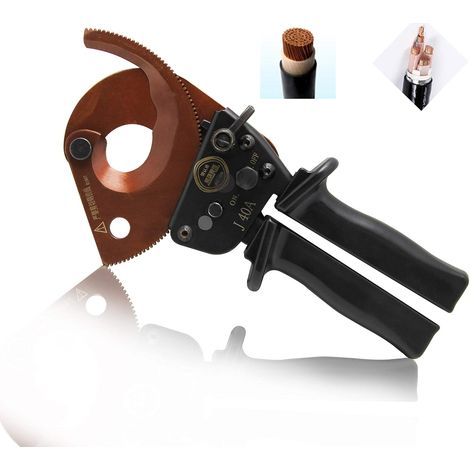 Ratchet Cable Cutter J40 a Copper-aluminum câble Ciseaux Gear Coupe-câble à cliquet Ciseaux,AAFGVC