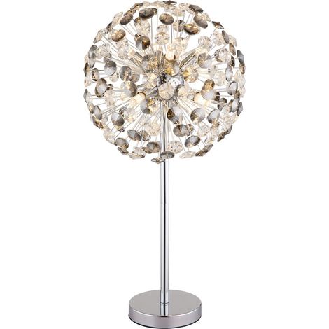 Globo - lámpara de mesa - KATRINA - cromo - vidrio - Ø 35cm - G9 (1/5)