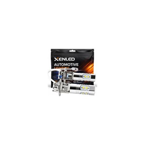 2 x Ampoules H3 10 LED SS HP - Plug&play - 12V - Blanc - Lampe de voiture (1/5)