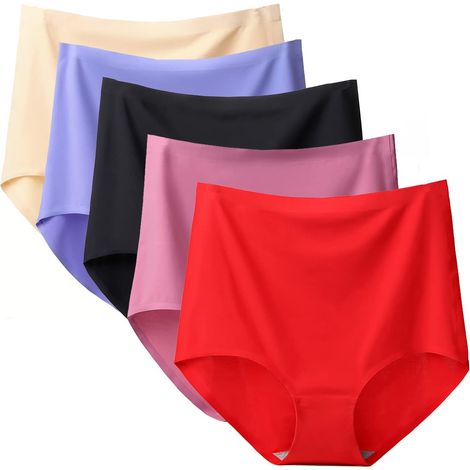 4/5 Pièces Culotte Femme, Stretch sous-vêtements Confortable (1/5)