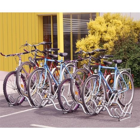 MOTTEZ - Râtelier range 9 vélos au sol sur 2 niveaux - B133V9 - Ce produit de marque Mottez est neuf.