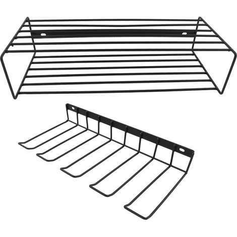 Support mural pour perceuse électrique, organiseur d'outils robuste, rangement suspendu à fixer au mur, ensemble complet pour atelier (Style 1, fournisseur). (1/5)