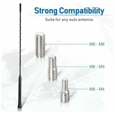 Antenne Voiture FM Dab Antenne Autoradio Antenne Voiture de Toit 40cm Remplacement Universelle Antenne Auto avec Fonction (1/4)