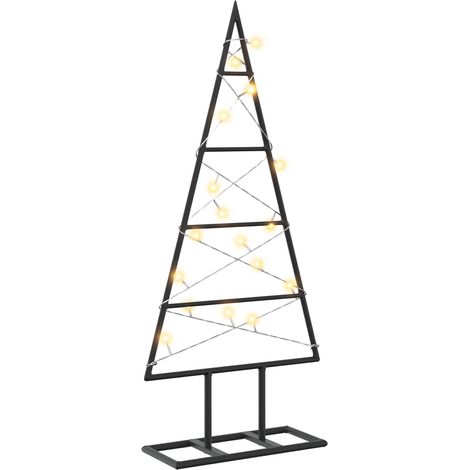 Albero di Natale in metallo KUOPIO 60 cm Bianco caldo vidaXL (1/5)