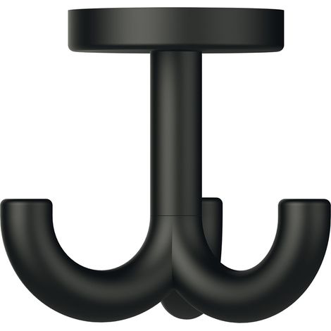 HEWI Gancho para toallas 477 giratorio 70 mm 75 mm 75 mm Poliamida ma 90 negro intenso 50 mm - 477.90B050 90 (1/4)