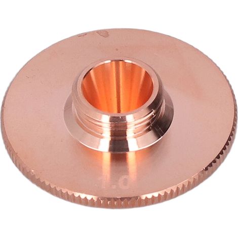 Buse de coupe laser fibre cuivre simple couche pour machine soudure accessoire industriel 1.0 (trou 1.0mm) (1/5)