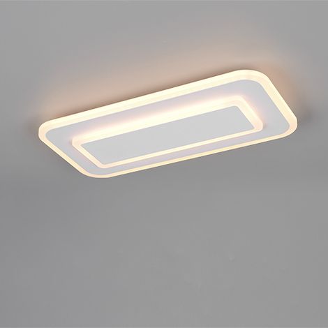 Lampe de plafond moderne Riva blanc 40 cm - 636714131 (1/3)