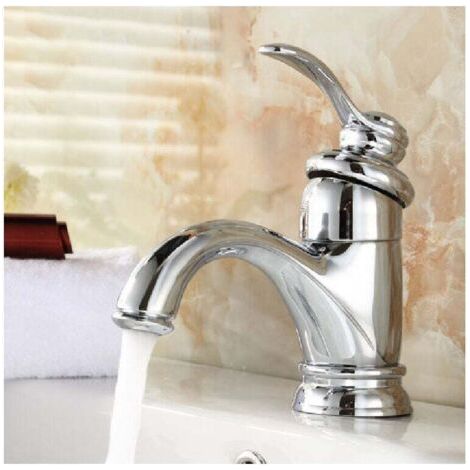 Single sink faucet – Single hole installation – Chrome finish – Ceramic cartridge – Anti-limescale aerator (1/5)