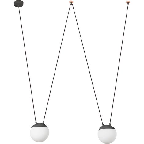 MINE SPACE 2L Colgante gris