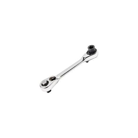 Llave de carraca con mango, mini llave de carraca de doble extremo de 1/4 de pulgada, herramienta de reparación con destornillador de vástago de carraca, herramientas de reparación - Crezuo