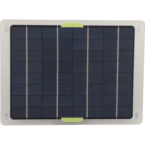 Chargeur Batterie 12V avec Régulateur MPPT Intégré, Panneau Solaire 10W Étanche IP67, Maintien de Charge (1/5)