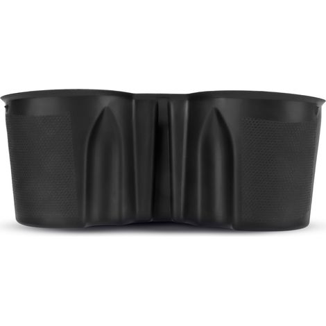 Porte-gobelet noir avec insert antidérapant pour console centrale, compatible avec Tesla Model 3 et Model Y. (1/5)