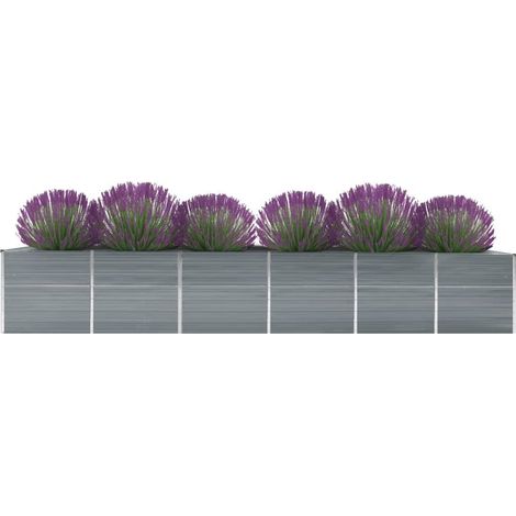 Maison Exclusive - Garten-Hochbeet Verzinkter Stahl 480x80x77 cm