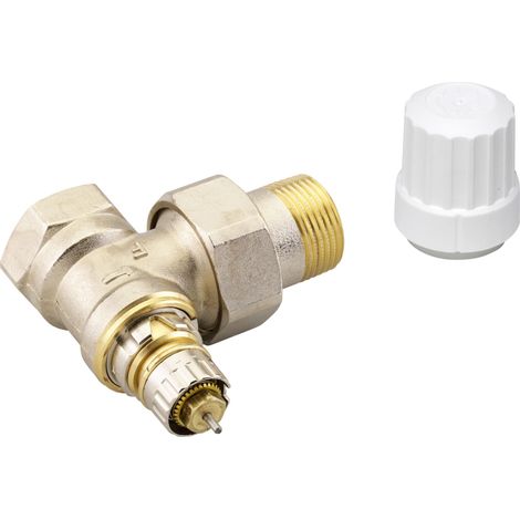 Danfoss – Corps équerre réglable thermostatique RA-N 20 – Raccord 3/4" – Préréglage pour débit optimal – Installation bitubes