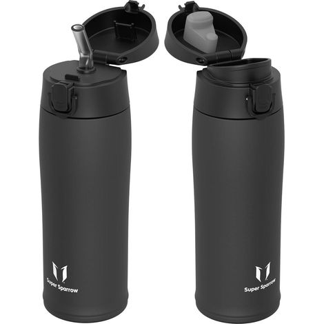 Thermosflasche 500ml BPAfrei 500 ml M- N&xE4hte Schwarz (1/5)