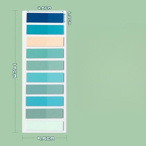 400 marcapáginas autoadhesivos，10 colores，blocs de notas multicolores para tomar notas de libros，notas adhesivas específicas para libros，10 (1/5)