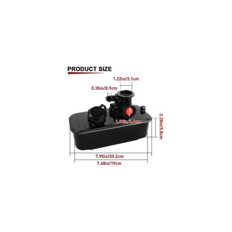 Carburateur pour moteur Briggs & Stratton, réservoir de carburant et carburateur pour tondeuse à gazon Briggs & Stratton 498809 498809A 494406, pièces détachées