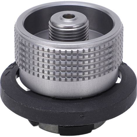 Adaptateur butane avec cadre fileté, verrouillage IPB intégré, pour réchaud à gaz de camping. Adaptateur de buse butane pour le camping. (1/5)