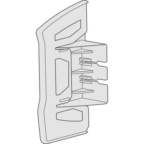 Embout queraz enclipsage direct pour GBD50100 RAL 9010 blanc paloma (L43639010)