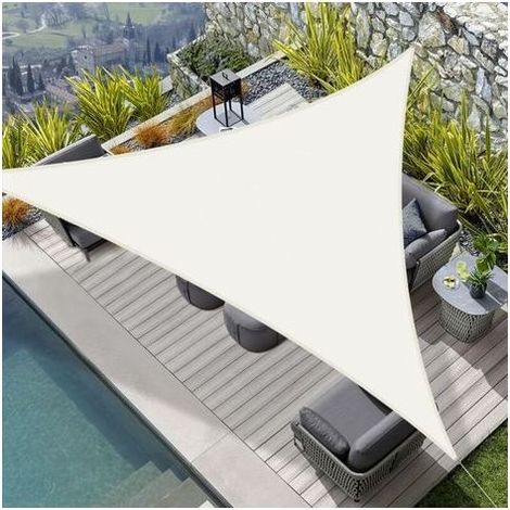 Voile d'Ombrage Rectangulaire 3X3X3m,PES Imperméable Toile d'ombrage,Toile Protection UV 95% pour Extérieur, Jardin, Terrasse et Camping,avec kit de Fixation (1/4)