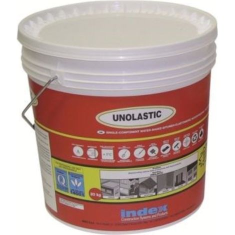 Unolastic guaina liquida impermeabilizzante bituminoso grigio 20 kg - index spa (1/2)