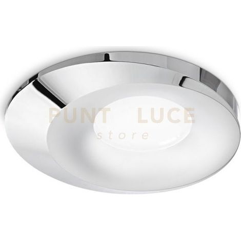 GFA161- FARETTO DA INCASSO D.9,6CM 1 LUCE ATTACCO GU10 CROMO LUCIDO ALLUMINIO