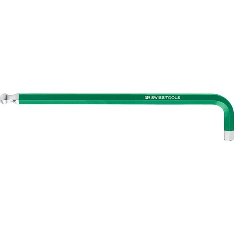 PB Swiss Tools Sechskant-Winkelschraubendreher, lang, pulverbeschichtet, 2 mm