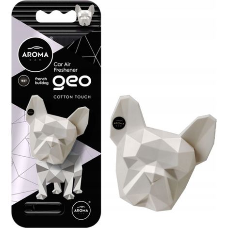 Aroma Car Geo Auto-Lufterfrischer, weißer Hund, Baumwoll-Touch, 1 Stück. (1/2)