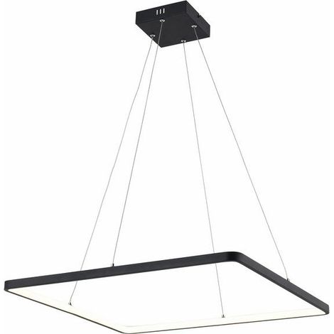 Suspension LED noire carrée 60 cm 30W Reality Anaya