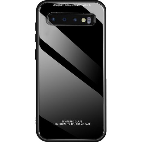 Coque hybride S10 Plus, verre trempé 9H + TPU souple, anti-choc, imitation verre d'origine