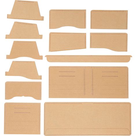 Plantilla universal de acrílico (13 piezas) para carteras de accesorios hechos a mano.