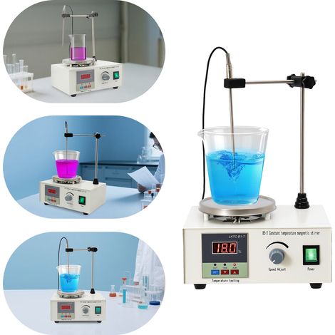 YISSALE-Digitaler Magnetrührer - 2000 ml Fassungsvermögen, Präzisionslabormischer mit einstellbarer Drehzahl, ideal für Forschungsinstitute, Pharmafabriken, Schulen und Homebrewing, leise und zuverläs (1/5)