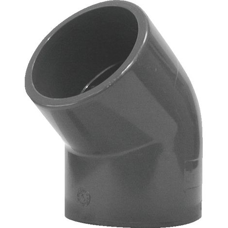 Knie 45° PVC Druck kleiner Radius Weiblich Weiblich ø32